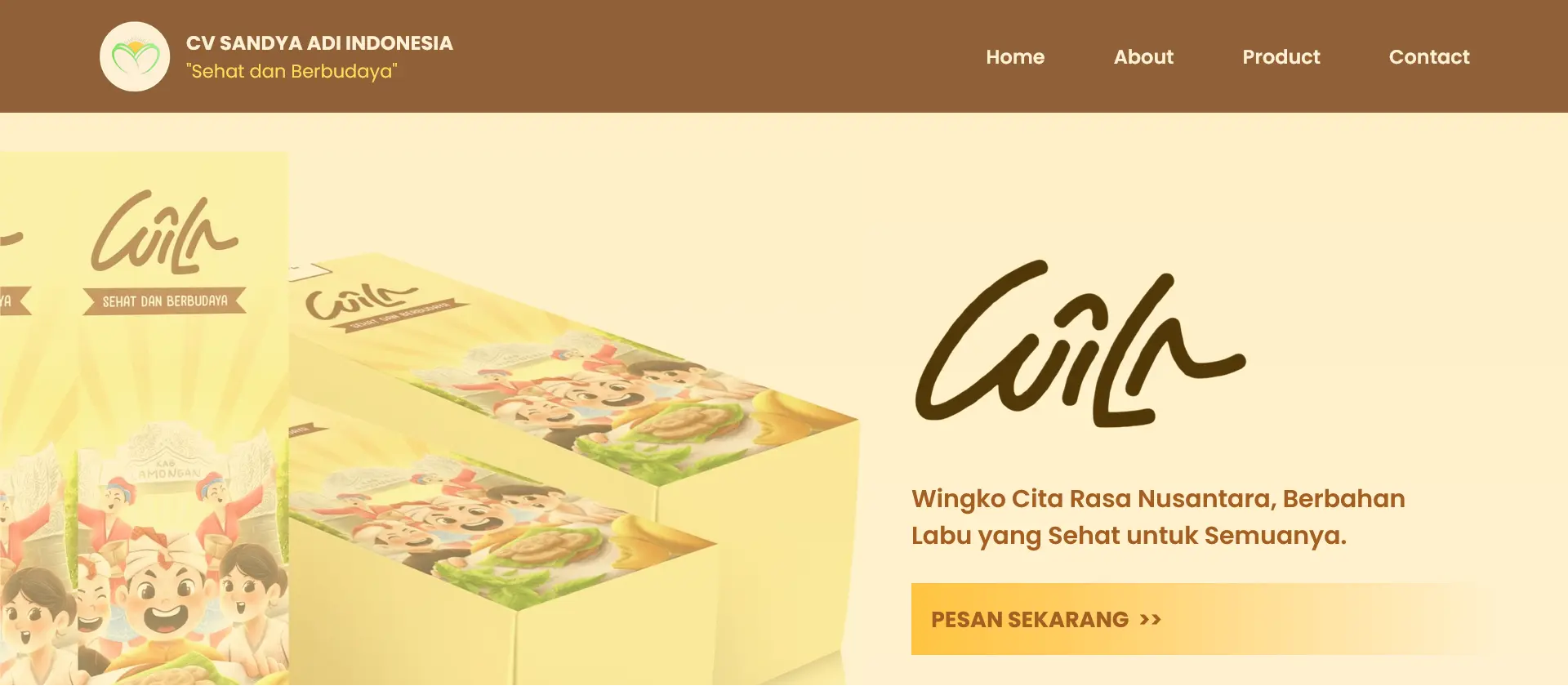 Wilaku Landing Page